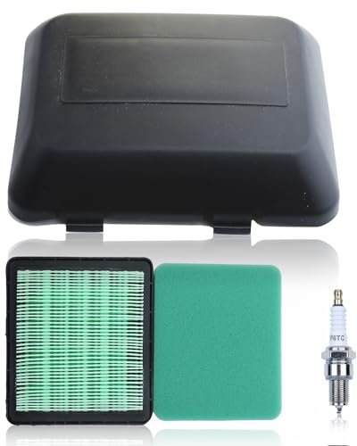 AUMEL Luftfilter für Honda Rasenmäher Filter GCV135 GCV160 GCV190 GX100 Motor mit Abdeckung Zündkerze Luftfilter Rasenmäher Ersatzteile Zubehör 17211-Zl8-023 17211-Zl8-003