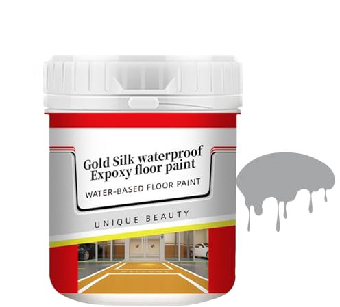 Pintura epoxi a base de agua antideslizante, impermeable para suelo, ideal para uso interior y exterior, bloquea el aire y el agua, pintura para carreteras residenciales