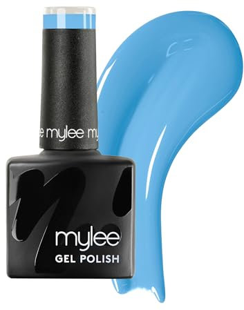 Mylee Gel Nail Polish 8ml [Guilty pleasure] - UV/LED Soak-Off Nail Art Manicure Pedicure for Professional, Salon & Home Use [Blue Range] - Long Lasting & Easy to Apply