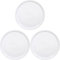 HENDI Assiette à pizza ronde, porcelaine, motif: unicolore, conviennent pour la lave-vaisselle et les fours à micro-ondes, ⌀280 mm, blanc (Lot de 3)