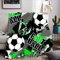 VTRXEG Kuscheldecke Fußball 130x150, Weich und kuschelig Flanell Decke Fußball, für Jungen und Teenager kuscheldecke flauschig fußball (Football-D, 130x150cm)