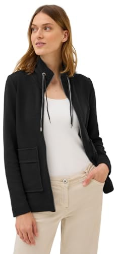 CECIL Damen 3227302 Leichte Ottoman Jacke, Black, XS