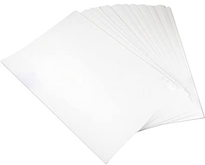 Heat Transfer Paper Iron On T Shirt for White Light Dark Fabric White 100 Pieces