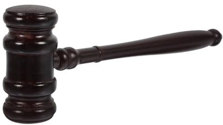 CONGARTENO Richterhammer aus Holz Einfacher Praktischer Hammer für Gericht und Versteigerung Feine Verarbeitung Langlebig für Richter und Versteigerer