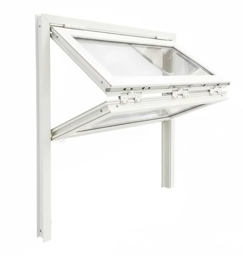 Vidrio Templado Ventanilla De Venta, Ventanilla De Aluminio Personalizada, Puesto De Venta Puerta Plegable Para Pastelería Camión De Comida Aperitivos(80x60 cm)