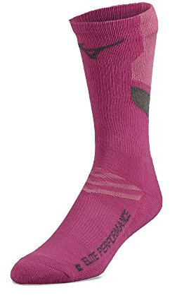 Mizuno Calcetines de voleibol Runbird Crew, Shocking Pink, S