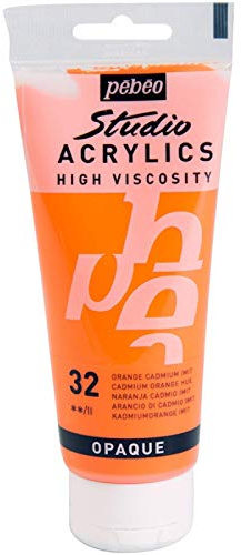 Pébéo High vicosity 100 ml Studio Acrylic Paint Orange Cadmium