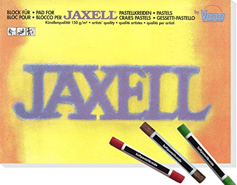 & Vang Jaxell - Block für Pastellkreide in Künstlerqualität inkl. 3 Softpastellkreiden - DIN A3 (29,7 x 42 cm) 150g/m² - 30 Blatt