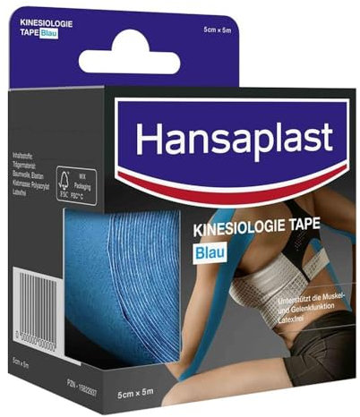 HANSAPLAST Sport Kinesiologie Tape 5 cmx5 m blau 1 St