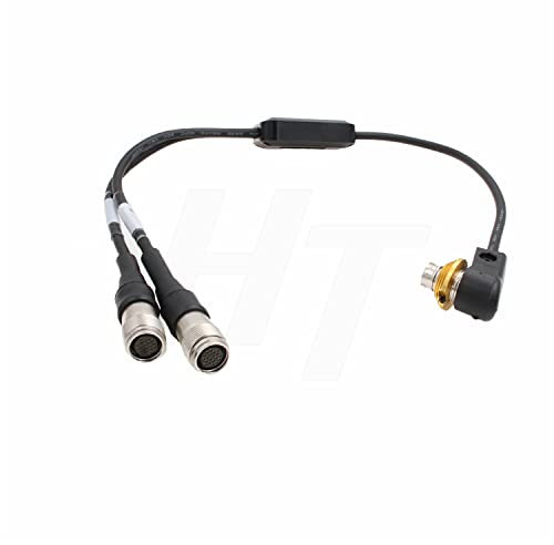 HangTon Zoom Focus Y Cable for Canon Servo Lens CN-E 18-80 70-200mm to FPD-400D ZSD-300D Controller Hirose 20 Pin Female Male 50cm