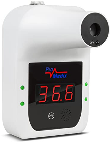 Maclean PR-685 Wand-Infrarot-Thermometer zur Überprüfung der Körpertemperatur Kontaktloses Fieberthermometer Stirnthermometer Wandmontage