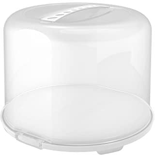 Rotho Fresh Tortenglocke XL, lebensmittelechter Kunststoff (PP) BPA-frei, weiss/transparent, (35.5 x 34.5 x 26.0 cm)