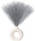 YaoFaFa Grau Künstliche Pampasgras 6 STÜCKE 18'' Faux Pampasgras,Kleine Flauschige künstliche Pampasgras Blumen für Boho Home Decor, Hochzeitsdekoration Blumenarrangement(Grau)