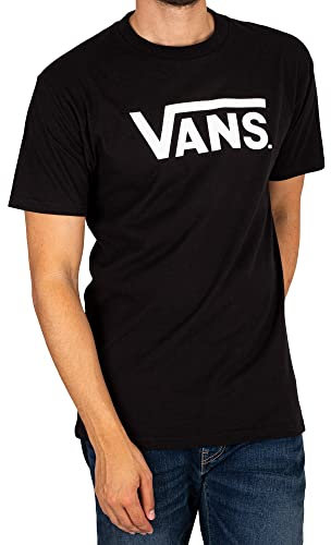 Vans Herren Classic Drop V T-Shirt, Schwarz-Weiß, M