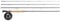 Greys Fin 2,7 m, 8 W Fliegenrute und Spule, 4-teilige Graphitstange, große Dorn Disc Drag Fin Reel
