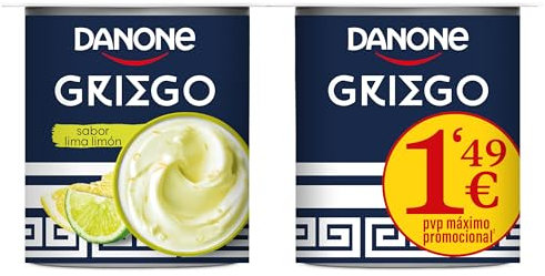 Yogur griego Danone sabor lima limón 4x115g