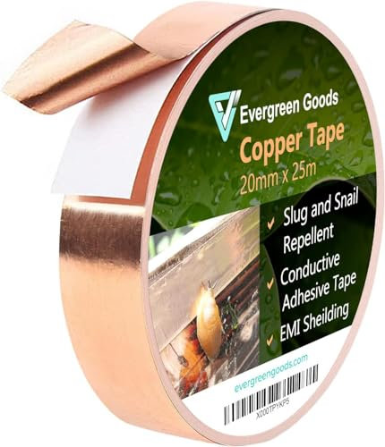 EVG 20mm x 25m Kupferband gegen Schnecken | Humane Schutzbarriere | 1 Rolle