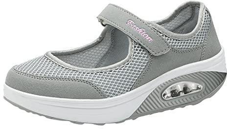 Fulidngzg zapatillas running mujer Zapatillas de Seguridad Mujer Sin Cordones Ligero Zapatos con Punta de Acero Calzado de Trabajo Comodo Respirable Colchón de Aire