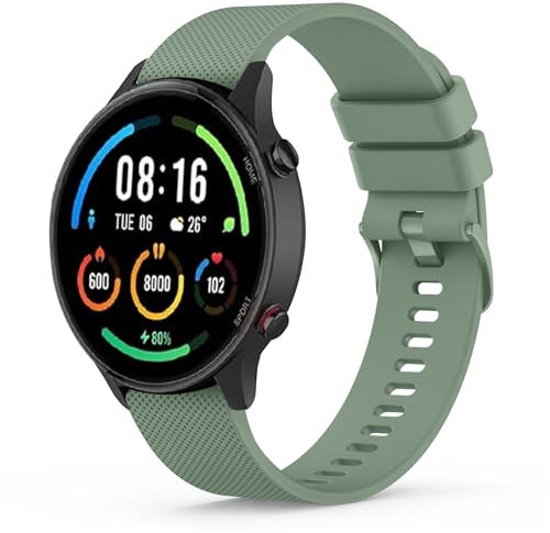 Yisica Correa para Xiaomi Mi Watch/Watch S1/S1 Active/Color Sport - Pulseras de Silicona (Verde)