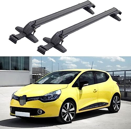 Auto Dachträger für Renault Clio 5 Door Hatchback 2013-2019, Dachträger Querträger Camping Transport DachbüGel Gepäckträger Zubehör