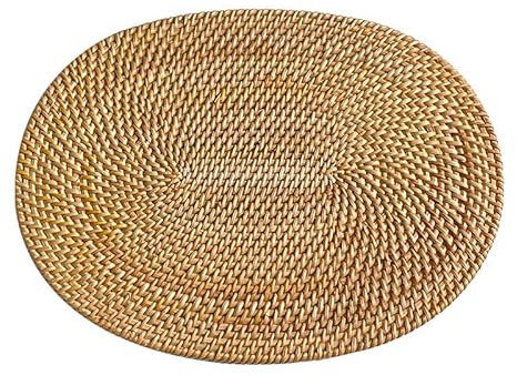 Rattan Topfuntersetzer, topfuntersetzer hitzebeständig, rutschfeste, langlebige topfuntersetzer, Untersetzer, Geeignet für Töpfe, Schüsseln, Teller, Tassen usw (30 * 40cm 2 Stück)