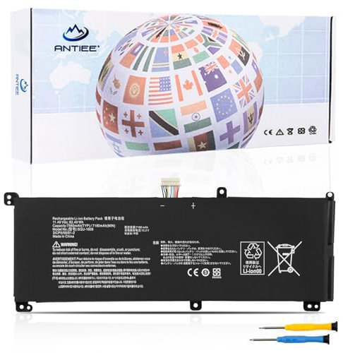 ANTIEE SQU-1609 Laptop Akku für Hasee 15G870-XA70K 911M Dino X6 X7a 4k X5Ta Schenker Technologies XMG Core 15 Thunderobot Dino X7a 911 Pro Dino X6 LG 15GD870 SQU-1611 SQU-1710 SQU-1713