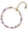 Hannah Store Fische Amethyst Mondstein Jadeit Premium Sternzeichen Armband mit Natursteinen eleganter Damen Schmuck verstellbares Naturstein Armband mit mehrfarbigen Edelsteinen