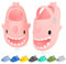 Pantofole da squalo per Bambini Ragazzi Ragazze Pantofole Squalo Antiscivolo Sandali da Doccia per la Spiaggia Scarpe da Doccia per Piscina con Infradito Zoccoli Rosa