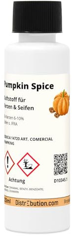 DistrEbution Pumpkin Spice Duftstoff 125ml Duftöl für Kerzen und Seifen