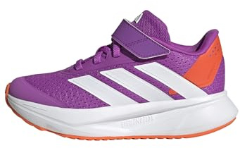 adidas Unisex Kids Duramo SL2 Hook and Loop Shoes Kids, Purple Burst/FTWR White/Impact Orange, 10 UK Child