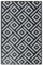 vidaXL Outdoor Teppich, Gartenteppich Beidseitig, Balkonteppich Terrassenteppich UV-beständig, Läufer Teppich für Balkon Terrasse, Weiß Schwarz 190x290cm PP