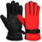 Lunaanda Handschuhe Kinder Skihandschuhe, Winterhandschuhe für 7-13 Jahre Jungen und Mädchen, wasserdichte & Winddichte Schneehandschuhe für Skifahren Radfahren Snowboard Outdoor Aktivitäten (Rot)