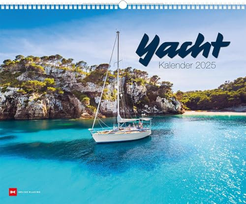 YACHT - Kalender 2025 - Delius-Klasing-Verlag - Surfkalender - Wandkalender mit atemberaubenden Fotos vom Segeln rund um die Welt - 56 cm x 45,5 cm