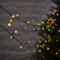 Lights4fun 10m Colour Select 100 LED String Fairy Lights on Black Cable Plug in Timer for Indoor and Outdoor Use