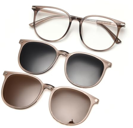 moomoobird Magnetischer Clip Auf Sonnenbrille Polarisierte Quadratische Sonnenbrille Männer Frauen Mode Eyewear TR90 Rahmen