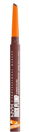 NYX Professional Makeup Lippenkonturenstift für natürlich aufgepolsterte Lippen und Sofort-Effekt, Mit Capsicum und Ingwer, Duck Plump Plumping Lip Liner, Farbton: 08 Dash of Cocoa