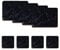 Naivasha Homeware Placemats and Coasters Set of 4 - Heat Resistant, Waterproof, Non-Slip Cork Table Mats in Matte Finish, Elegant Placemats & Coasters for Cups, Mugs, Plates & Pans - Black Marble
