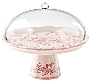 Guzzini - Alzata con campana in melamina Josephine 'Table Decor' (Rosa Polvere)