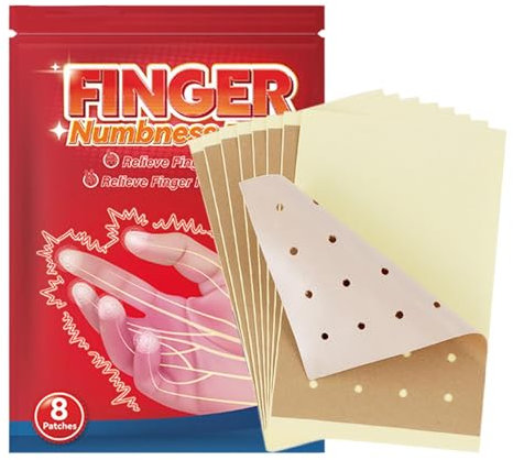 Parche para entumecimiento de los dedos, parche de calor profundo, parches de de acción rápida, comodidad duradera, adhesivo fácil de aplicar, 8 piezas/, 10 x 7 cm, seguro y cómodo para