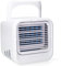 Silvergear® Mobile Klimaanlage | Mini Luftkühler | Kühlt mit Wasser oder Eiswürfeln | 3 Gebläsestufen | 7 Einstellbare LED-Lichtmodi | Tischventilator | Klimagerät | Weiß