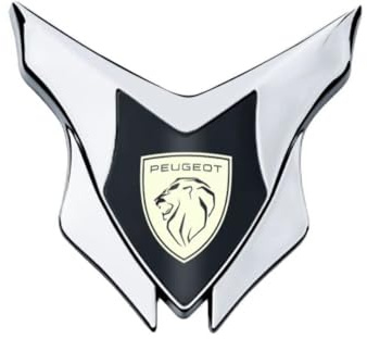 CFHJFG 1 Stück Auto 3D Metall Emblem für Peugeot 508,Personalisierte Designs Emblem Aufkleber Plakette Zeichen Wasserfest Selbstklebend Badge Aufkleber Logo Dekor Zubehör,Black-3