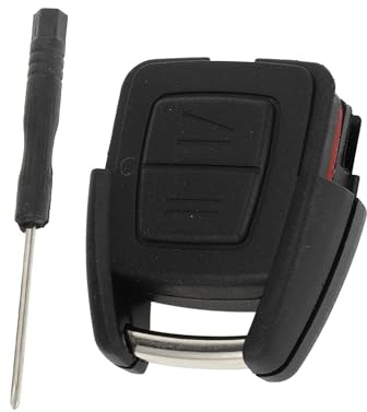 Aputoxz 2-Tasten-Schlüsselgehäuse, schlüssellose Zugangs-Fernbedienung, Ersatz kompatibel mit Opel Holden Astra G 1998–2005, Zafira A 1999–2005