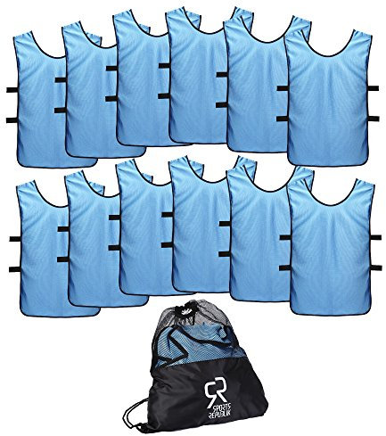 SportsRepublik - Fußball Trainingsleibchen (12er Pack) - Unisex-Kinder - Trikotsatz