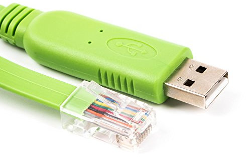Cavo router USB console rollover RS232 a RJ45 Cab Router Console per Cisco Huawei ecc (verde ft232r)