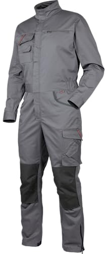WÜRTH MODYF Overall Stretch X - professioneller Arbeitsoverall für Herren - Overall mit Knieschutztaschen - in der Größe XL in Grau