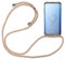 Hülle Kompatibel mit Samsung Galaxy S9 | Handykette Smartphone Halskette Hülle mit Band | Handyhülle mit Kordel zum Umhängen Kompatibel für Galaxy S9 | Beige/Braun