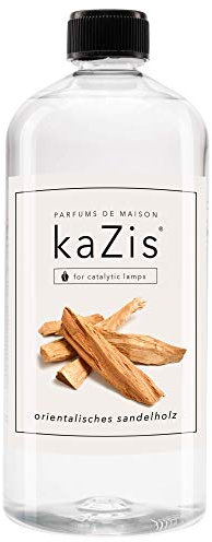 KAZIS® Sandelholz – 1 L Raumduft für katalytische Lampen – Nachfüllflasche – süßlich-holziger Duft – entspannend & geruchsneutralisierend