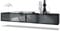 Vladon 2er-Set TV Board Lana 100, Made in Germany, Lowboards je 100 x 29 x 37 cm mit viel Stauraum, Korpus in Schwarz matt, Fronten in Grau Hochglanz | Große Farbauswahl