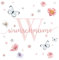 Little Deco Wandtattoo Sterne & Wunschname I Wandbild 131 x 53 cm (BxH) I Kinderzimmer Babyzimmer Wandaufkleber Mädchenzimmer Blumen Wandsticker Aufkleber DL754