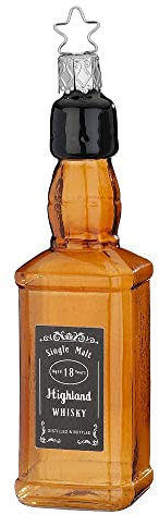 Inge-glas - Christbaumschmuck, Weihnachtsbaumschmuck - Highland Whisky - Glas - Farbe: braun - Höhe 13 cm, 10046S022
